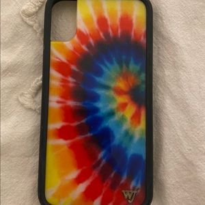 tie dye wildflower phone case